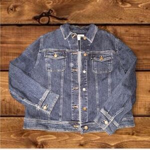 Jones New York Stretch Denim Jacket